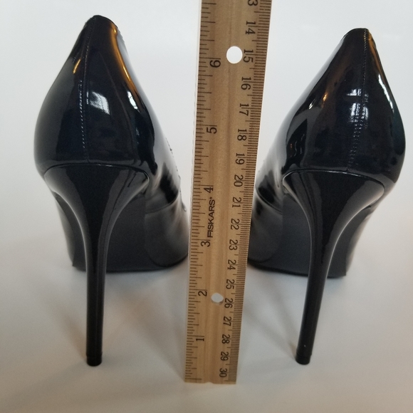 NIB NWOT Steve Madden Altisha black patent 4.25" heels siz 8.5 - Picture 5 of 13